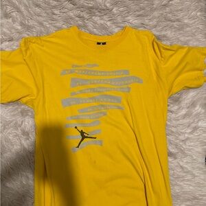 Jordan Yellow Graphic Short Sleeve Tee